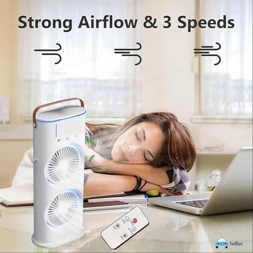 Rechargeable Double-ended Spray Fan Portable Humidifier Fan Air Conditioner Household Small Air Cooler