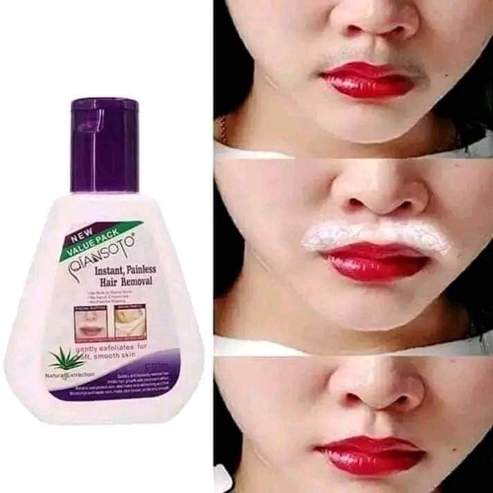 Instant, Painless Hair Removal, QIANSOTO brand Natural extraction reduces face hair and body hair natural extraction Painless hair removal essence
