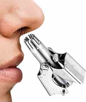 Portable Stainless Steel Manual Nose and Ear Hair Trimmer for Men & Women ( 2 Pcs)