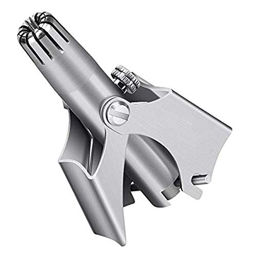 Portable Stainless Steel Manual Nose and Ear Hair Trimmer for Men & Women ( 2 Pcs)
