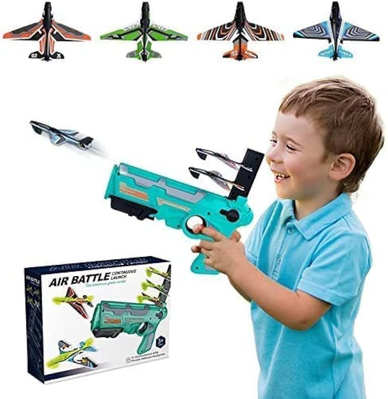 Air Battle Gun Toy With 4 Foam Aircrafts